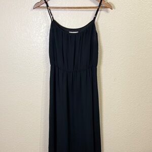 Long, High low, black spaghetti strap, Banana Republic dress, size 6